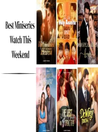 The 10 Best Miniseries Ready to Binge-Watch This Weekend