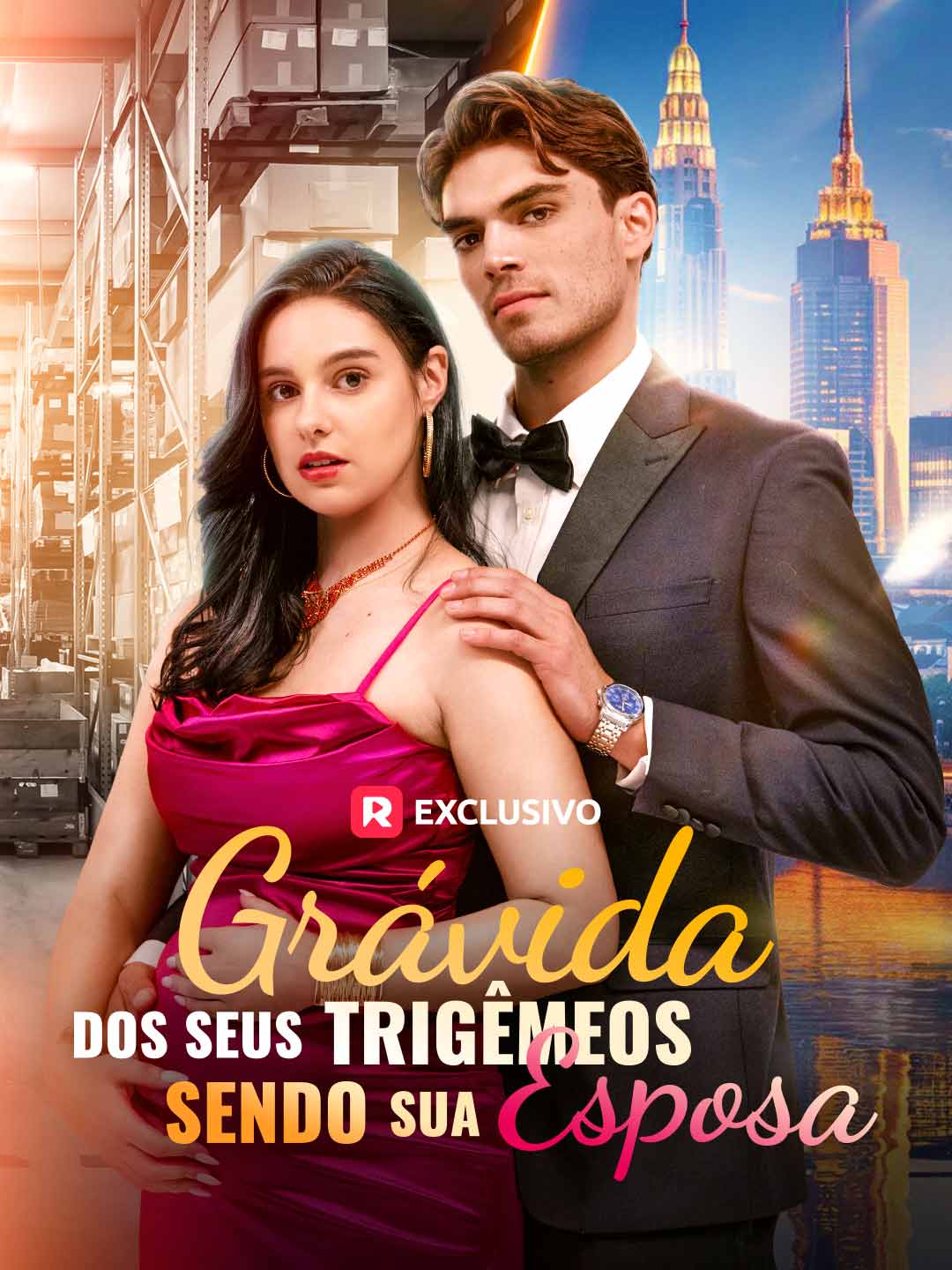 Grávida dos seus trigêmeos, sendo sua esposa