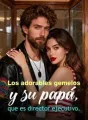 Los adorables gemelos y su papá, que es director ejecutivo. cover