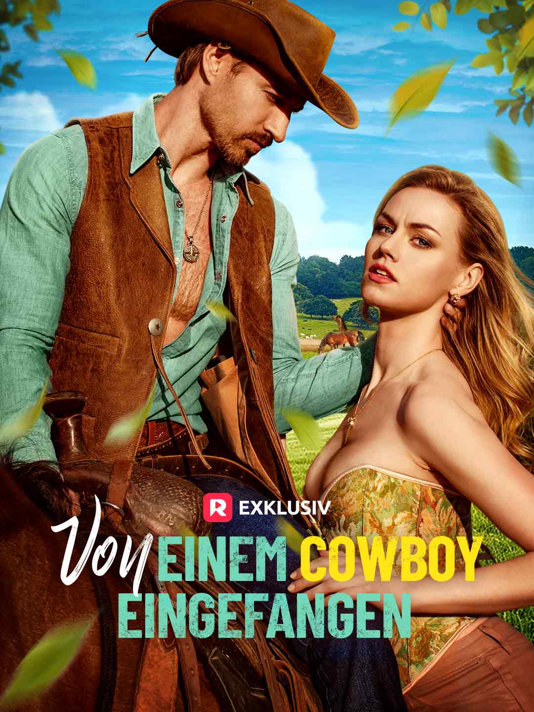 Von einem Cowboy eingefangen