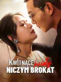 Kwitnące kwiaty niczym brokat