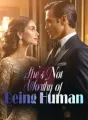 She's Not Worthy of Being Human cover