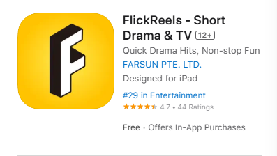 Top Short Drama App: FlickReels